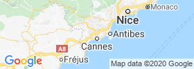 Le Cannet map